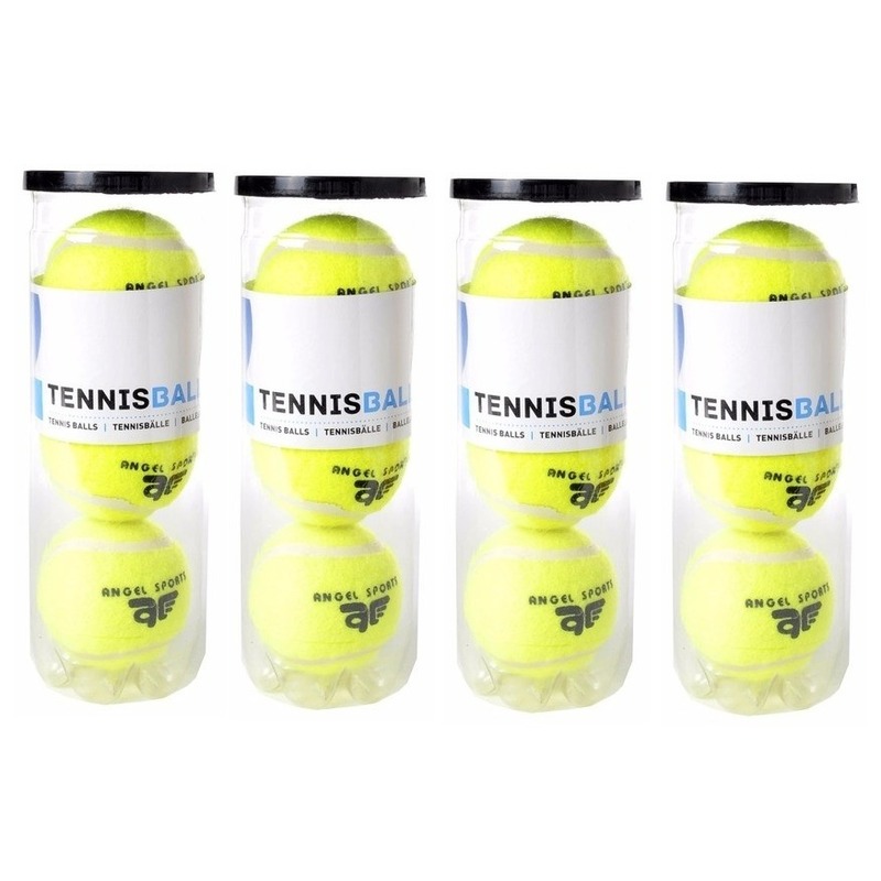 12x Tennisballen in koker