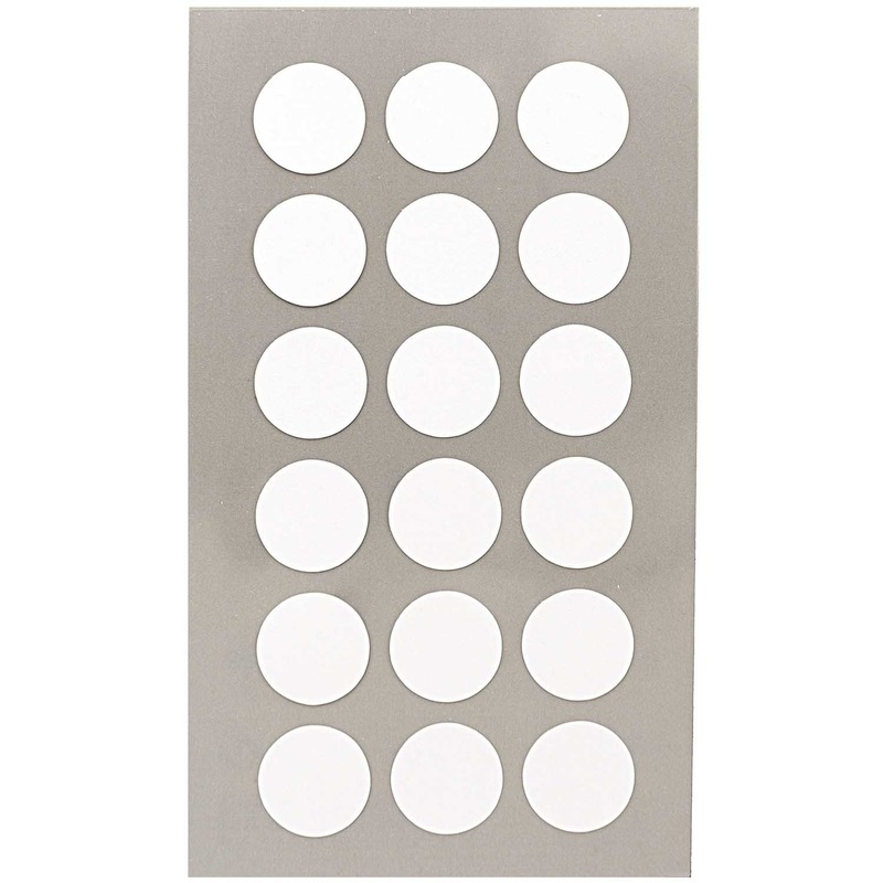 144x Witte ronde sticker etiketten 15 mm