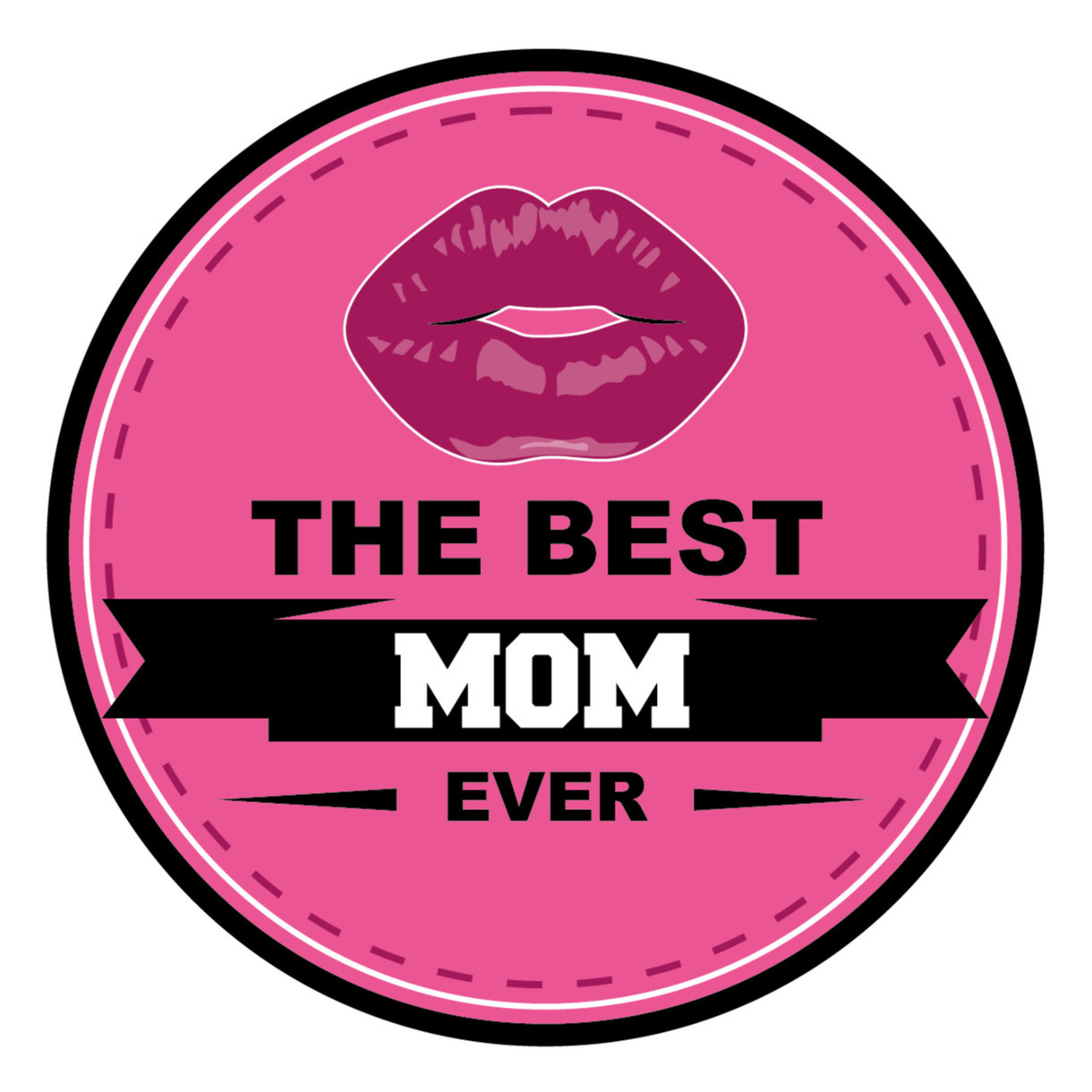 15x stuks Moederdag bierviltjes the best mom ever onderzetters roze