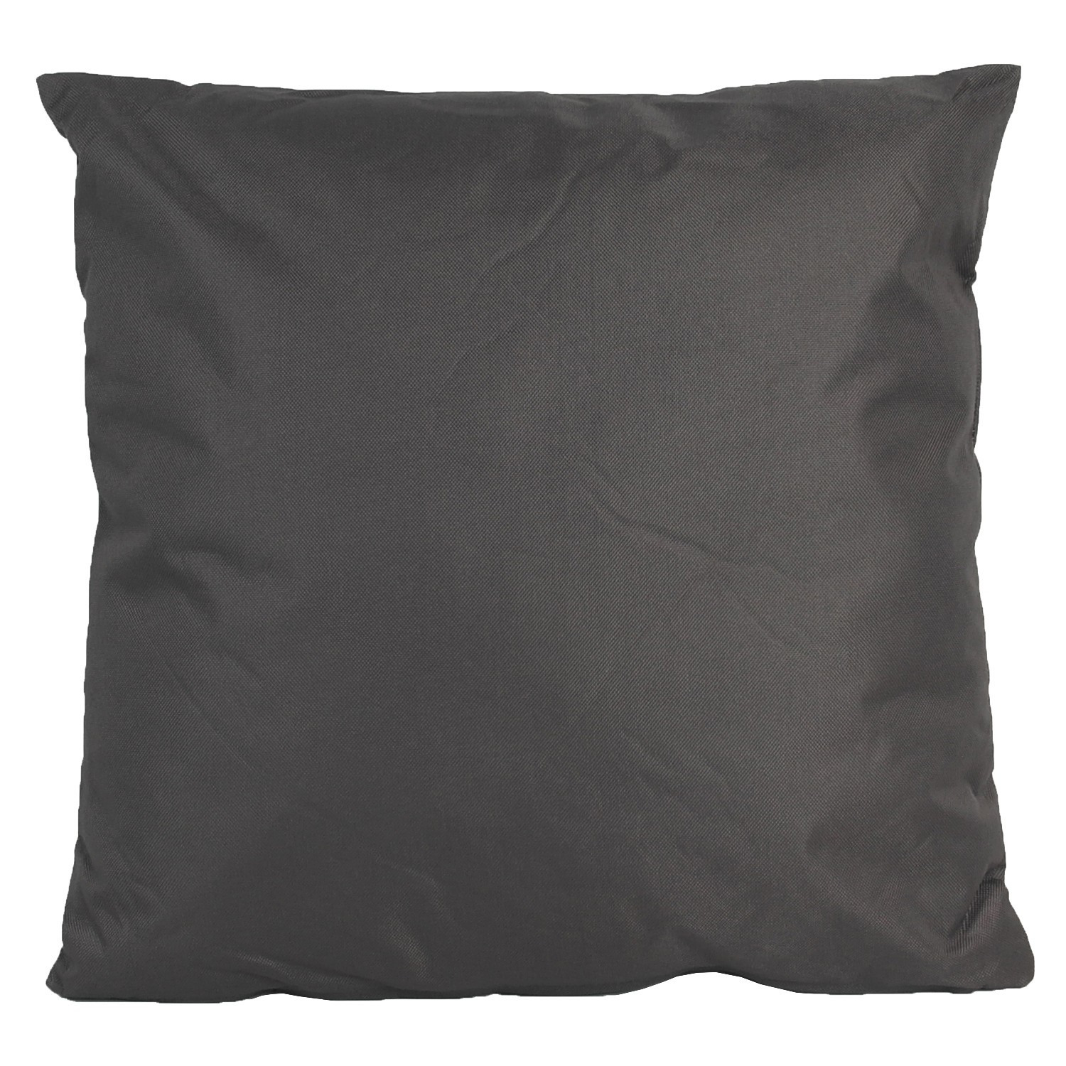 1x Bank/Sier kussens voor binnen en buiten in de kleur antraciet grijs 45 x 45 cm