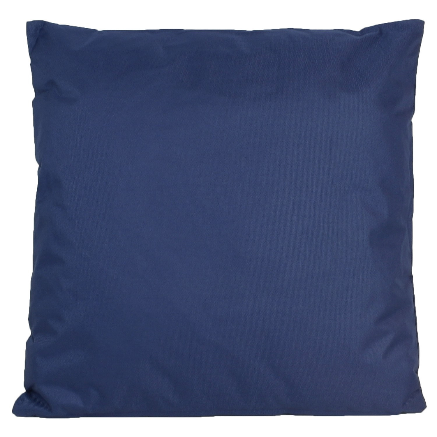 1x Bank/Sier kussens voor binnen en buiten in de kleur donkerblauw 45 x 45 cm