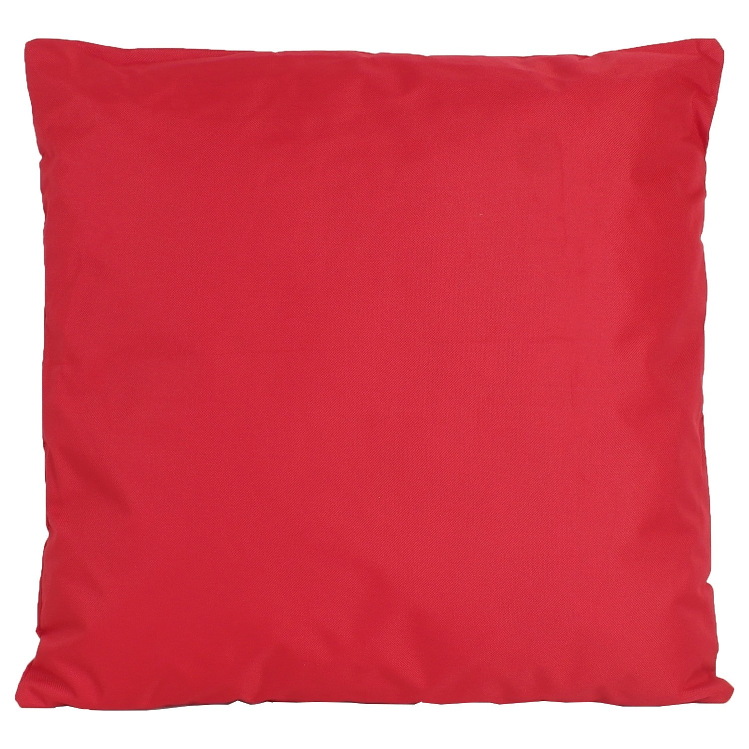 1x Bank/Sier kussens voor binnen en buiten in de kleur rood 45 x 45 cm