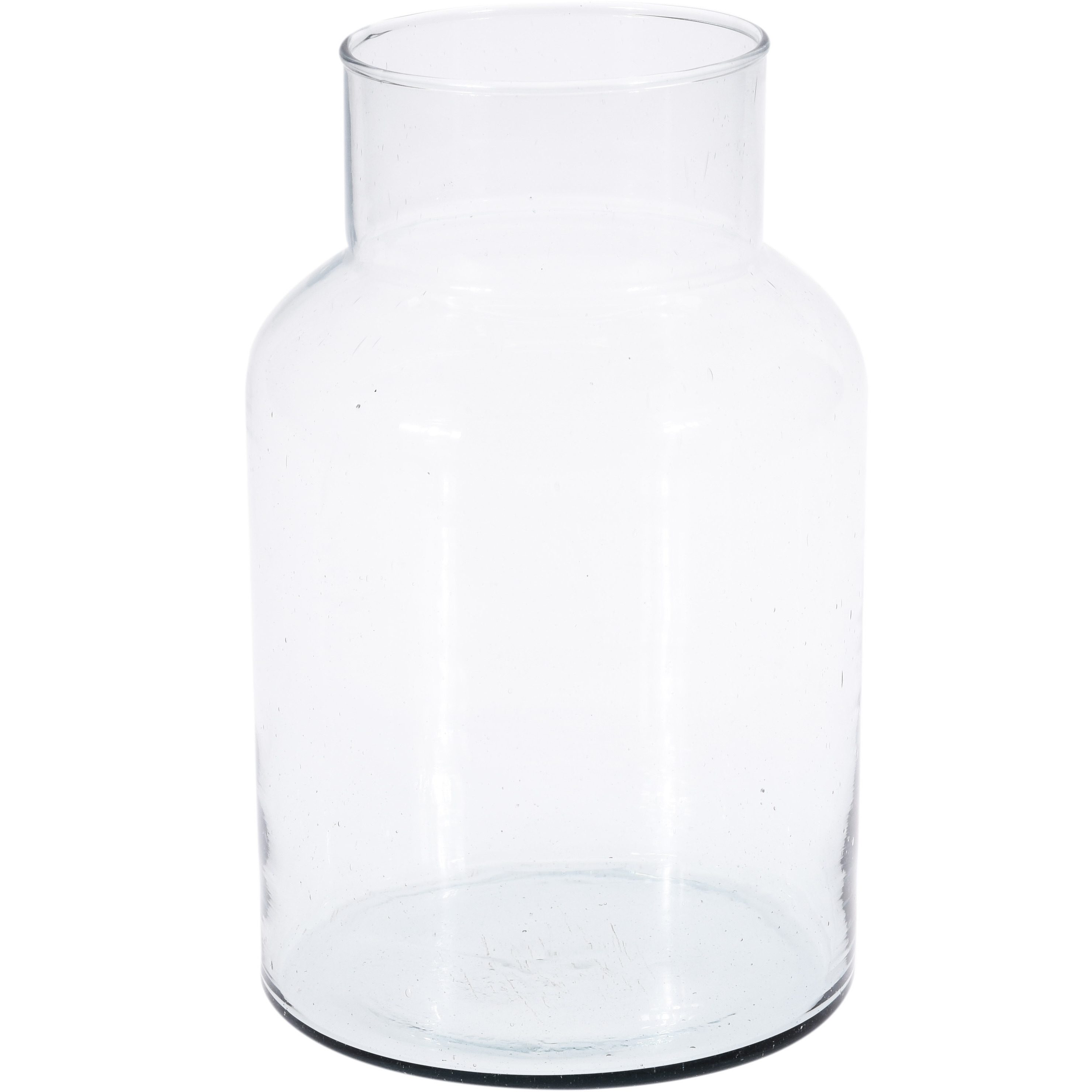 1x Glazen vaas/vazen 5 liter van 14 x 26 cm
