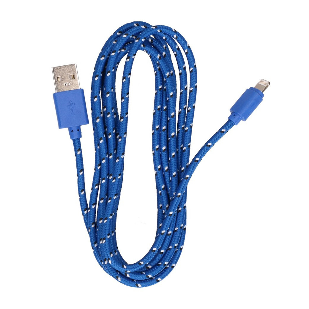 1x iPhone USB oplaadkabels 2 meter blauw