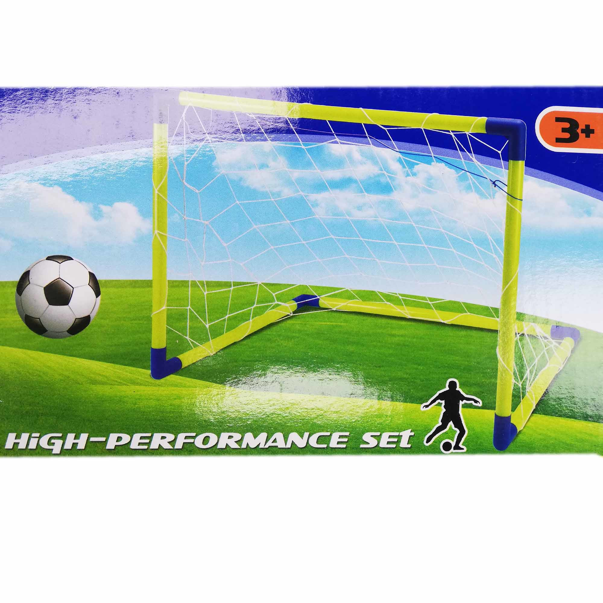 1x Voetbalgoals/voetbaldoelen 80 x 60 x 40 cm buitenspeelgoed