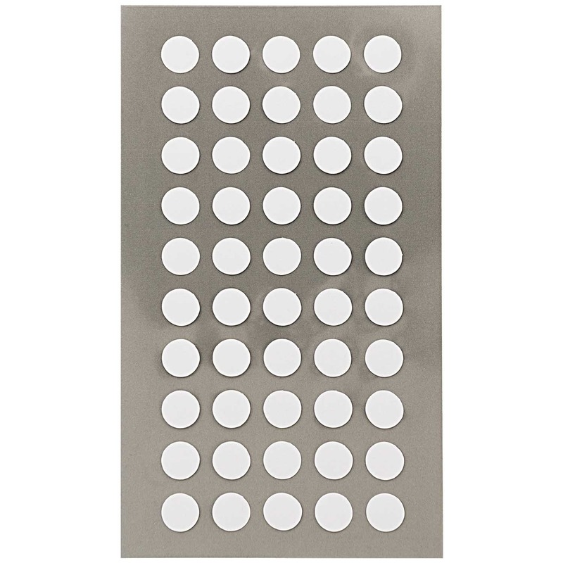 200x Witte ronde sticker etiketten 8 mm