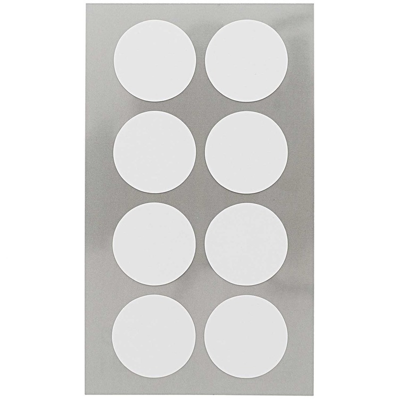 64x Witte ronde sticker etiketten 25 mm