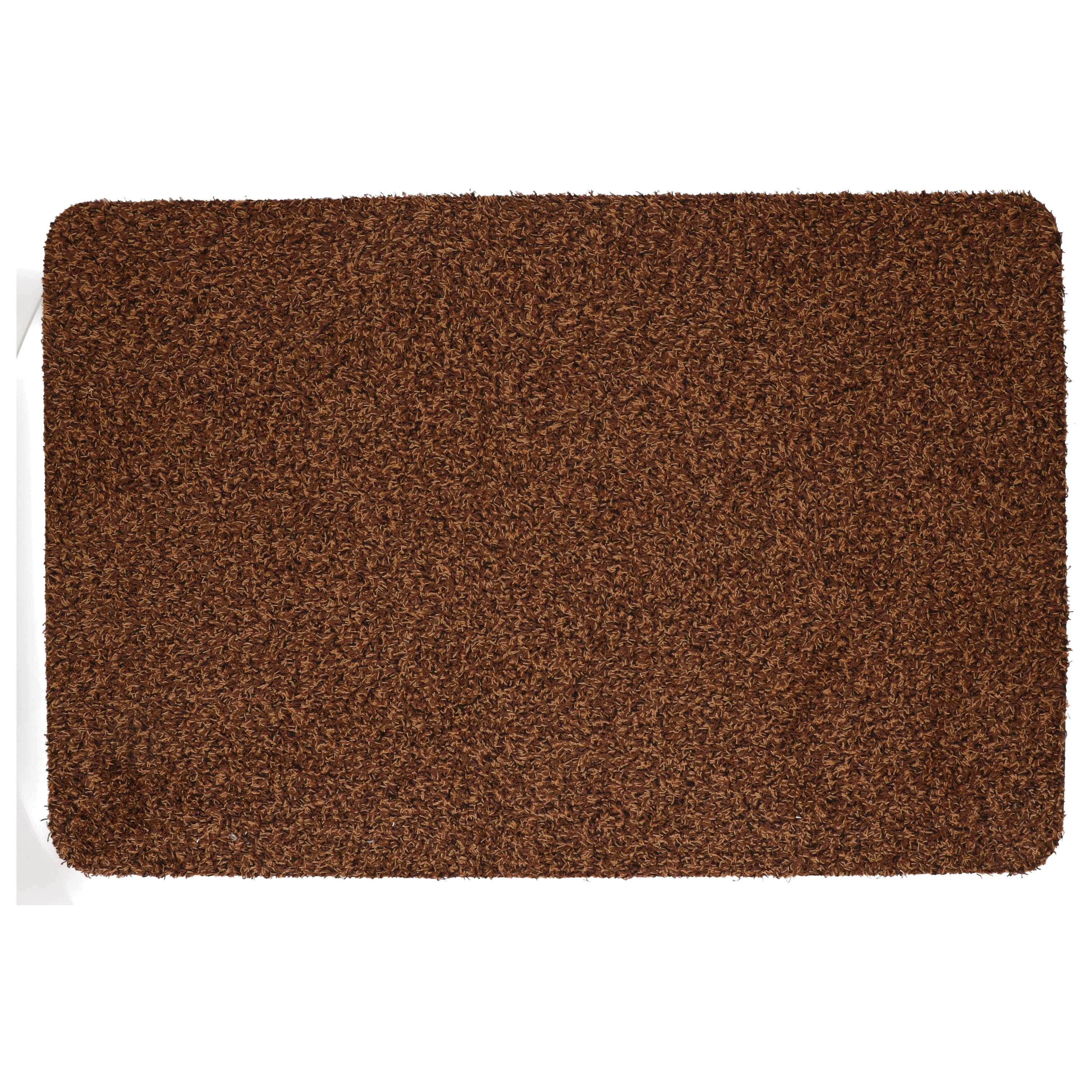 Anti slip deurmat/schoonloopmat pvc bruin extra absorberend 60 x 40 cm voor binnen