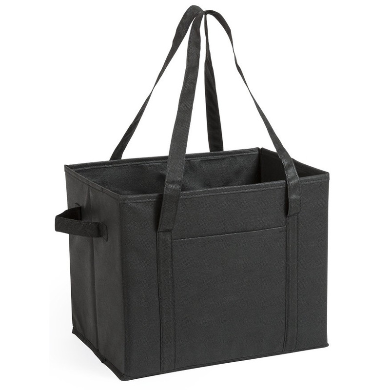 Auto kofferbak/kasten organizer tas zwart vouwbaar 34 x 28 x 25 cm