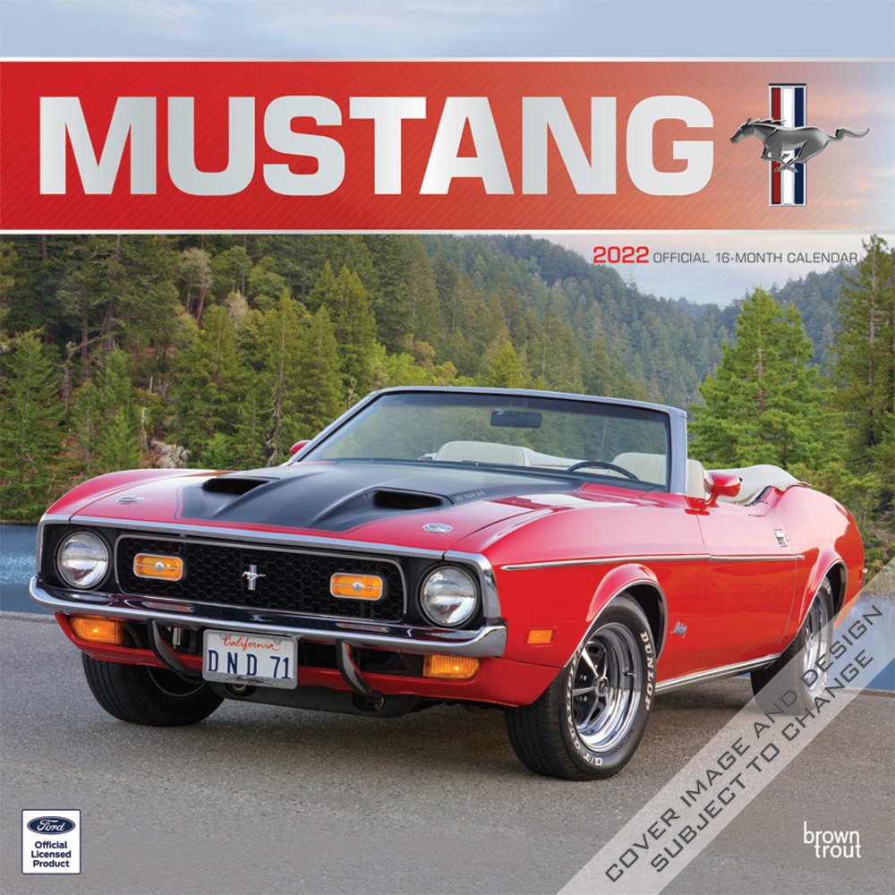 Auto/sportauto kalender 2022 Ford Mustang 30 cm