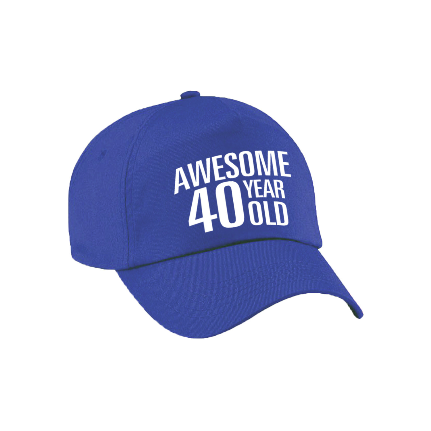 Awesome 40 year old verjaardag pet / cap blauw voor dames en heren