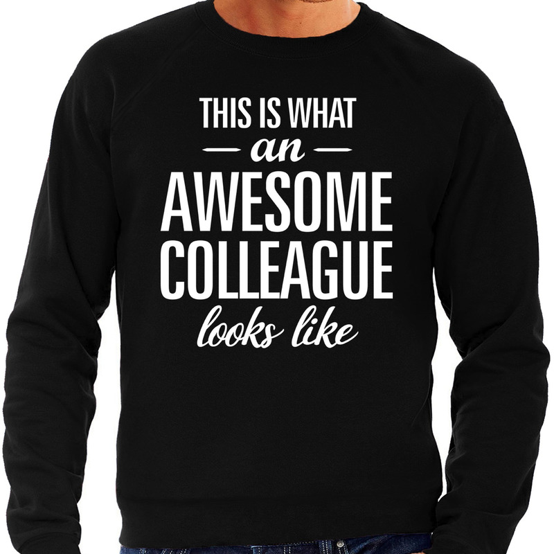 Awesome colleague / collega cadeau sweater zwart heren