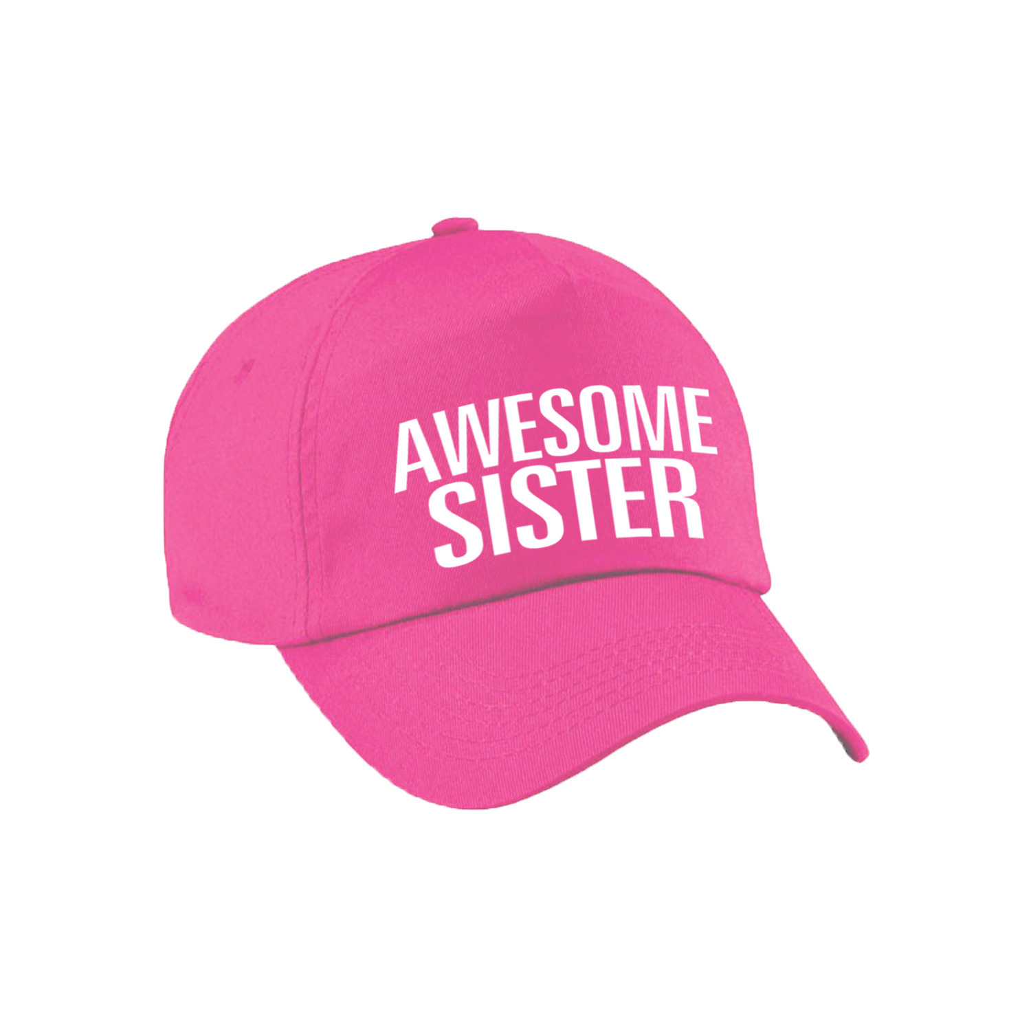 Awesome sister pet / cap voor zus roze voor dames
