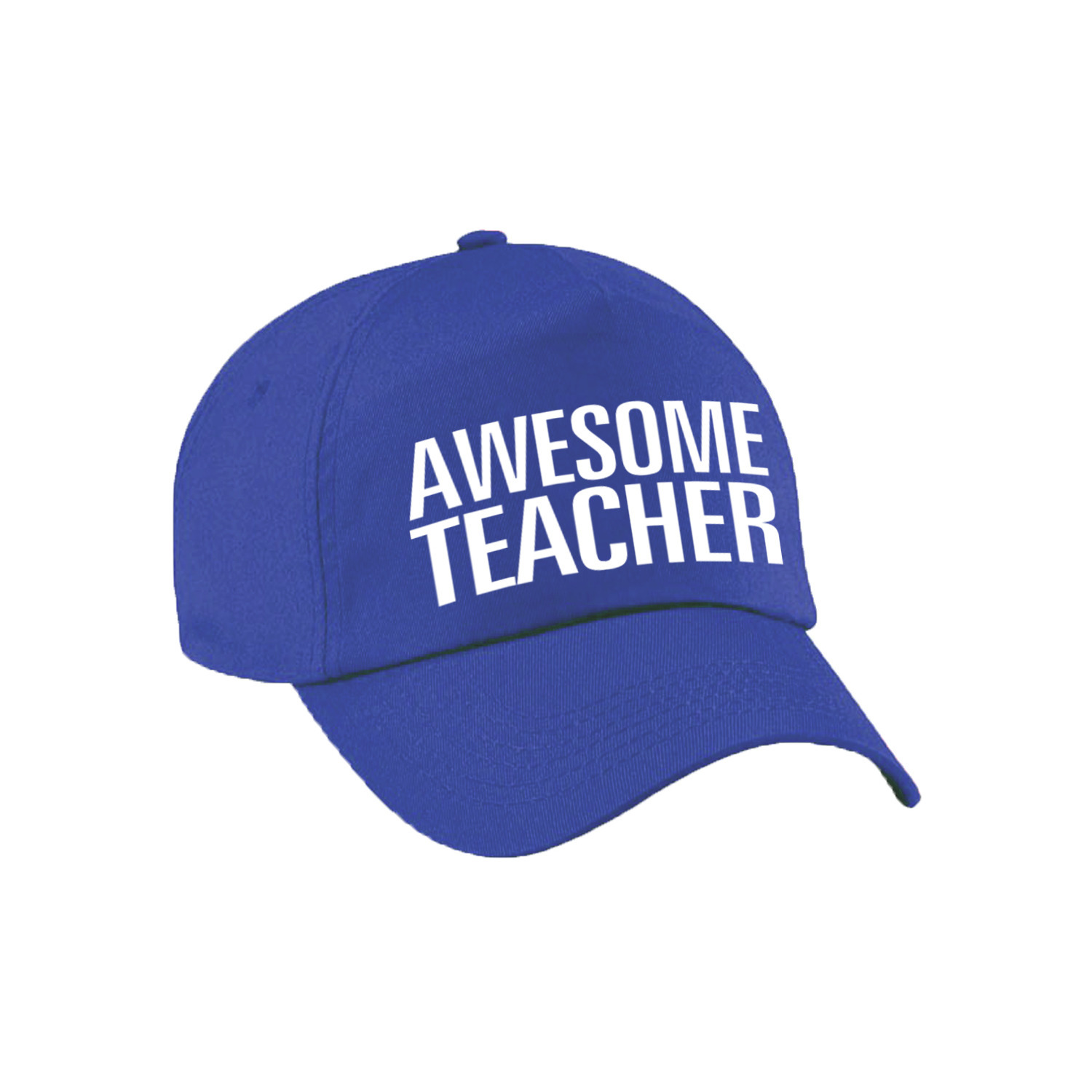 Awesome teacher pet / cap voor leraar / lerares blauw voor dames en heren