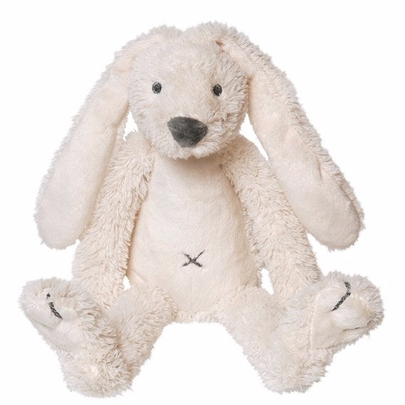 Baby knuffel konijn wit 28 cm