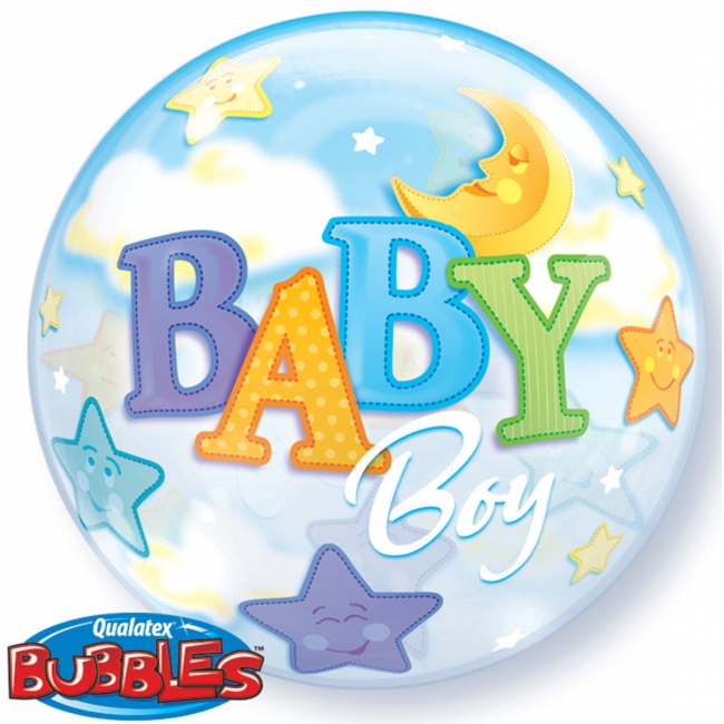Ballon van helium voor geboorte jongetje