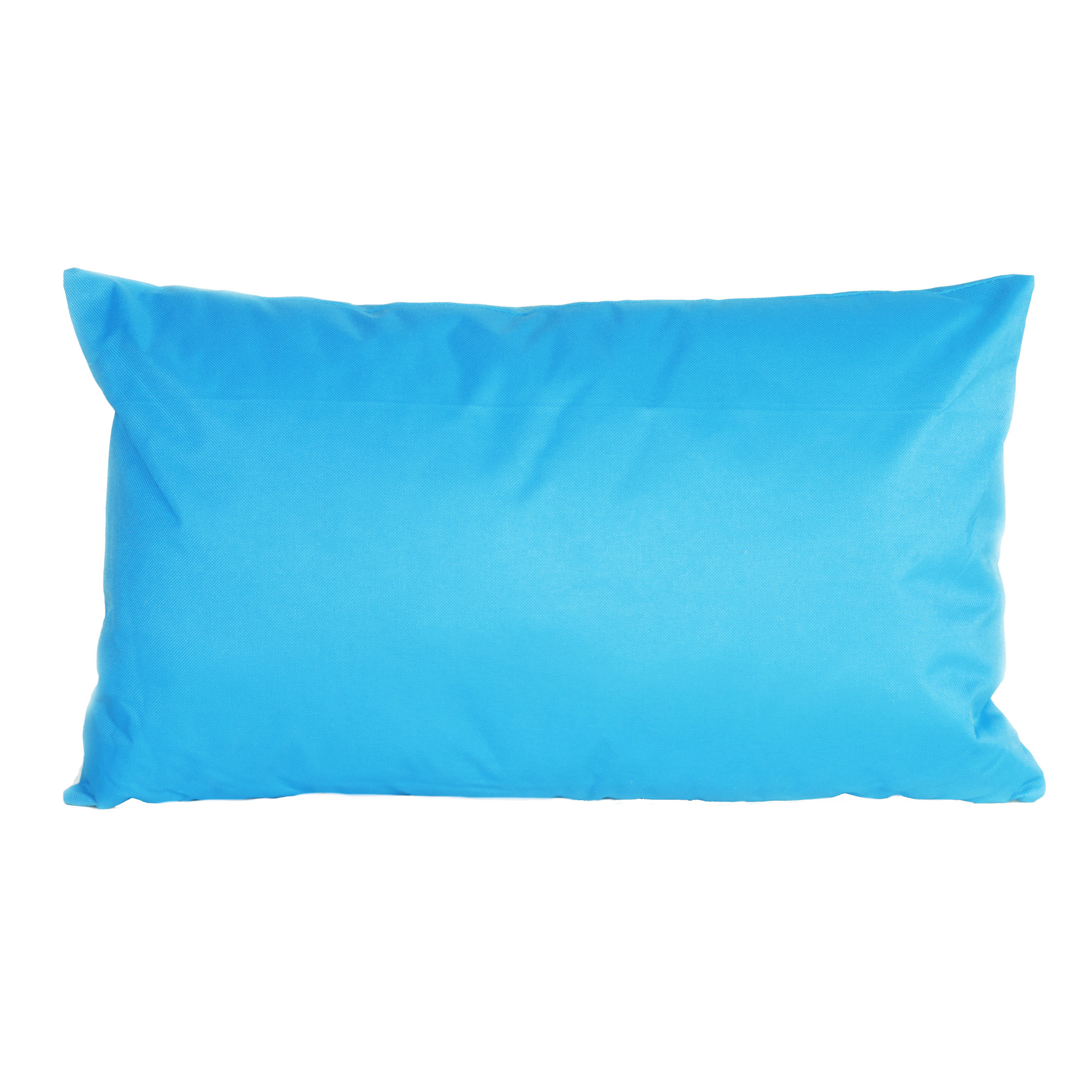 Bank/sier kussens voor binnen en buiten in de kleur lichtblauw 30 x 50 cm