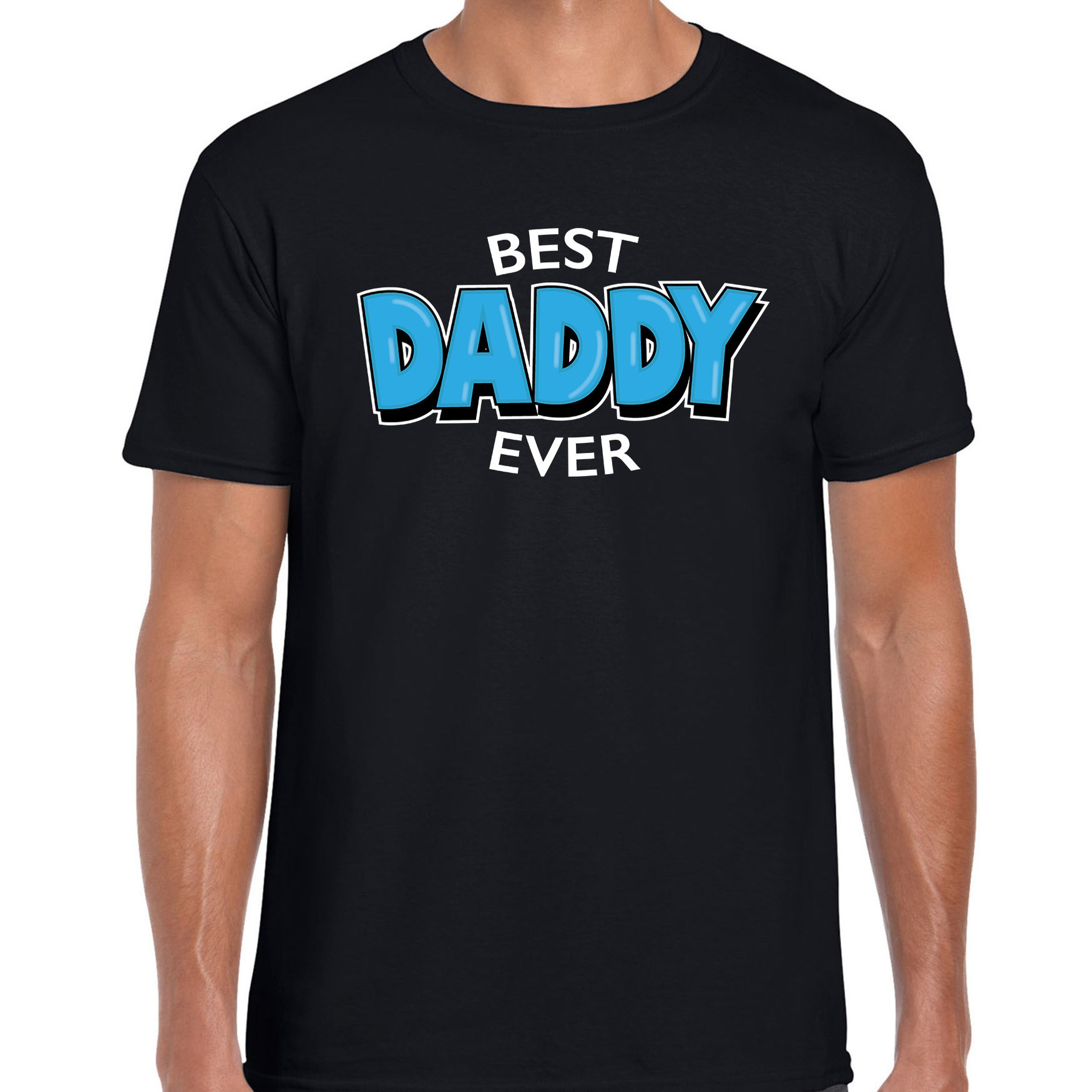 Best daddy ever vaderdag cadeau t-shirt / beste vader ooit kado shirt zwart voor heren