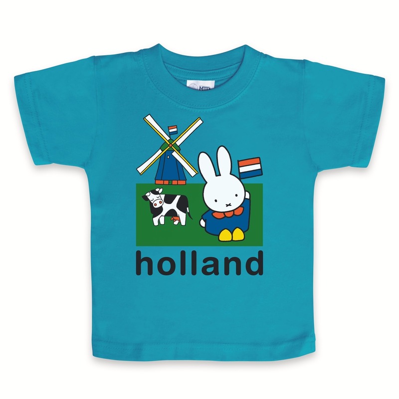 Blauw Nijntje baby t-shirt Holland