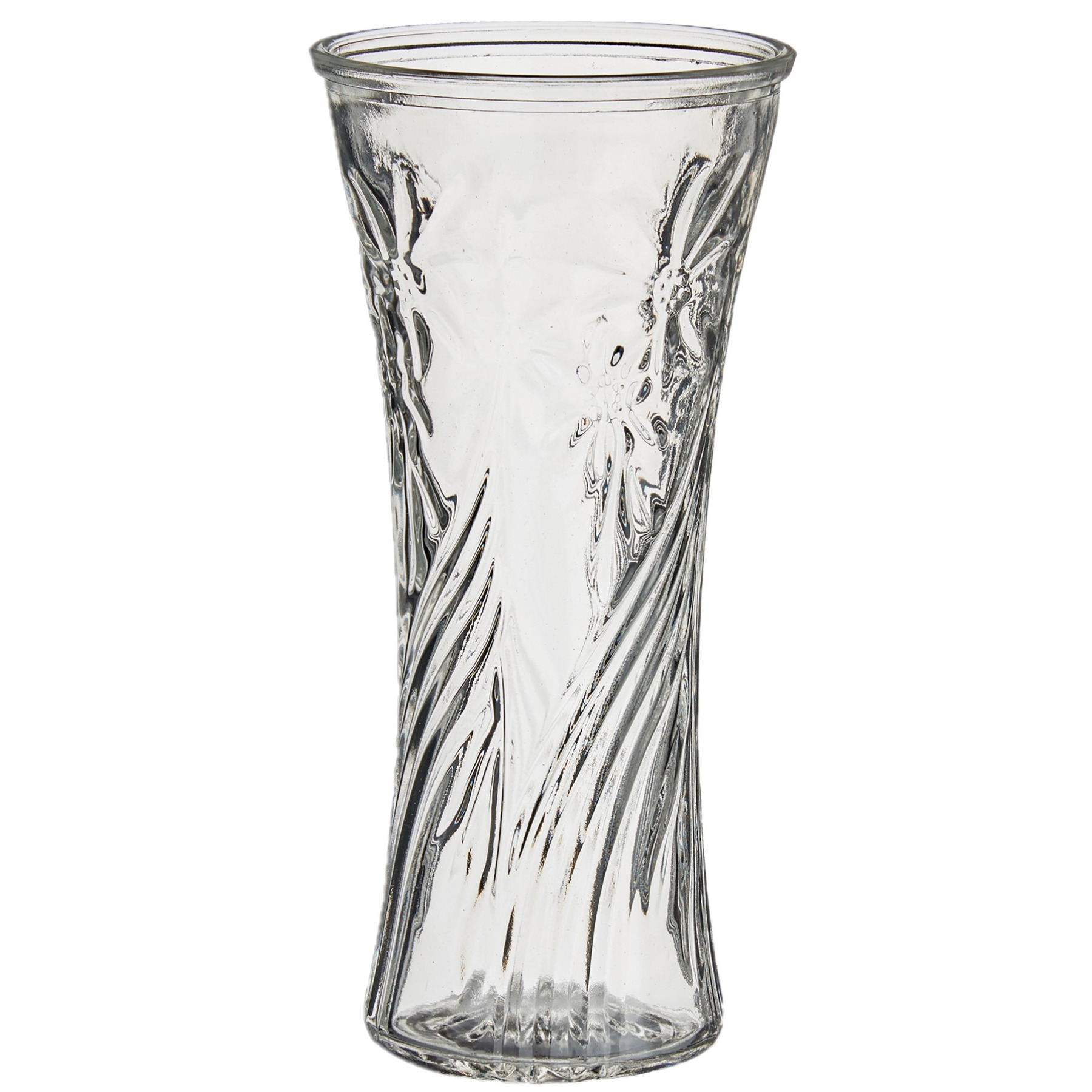 Bloemenvaas van glas 13 x 25 cm