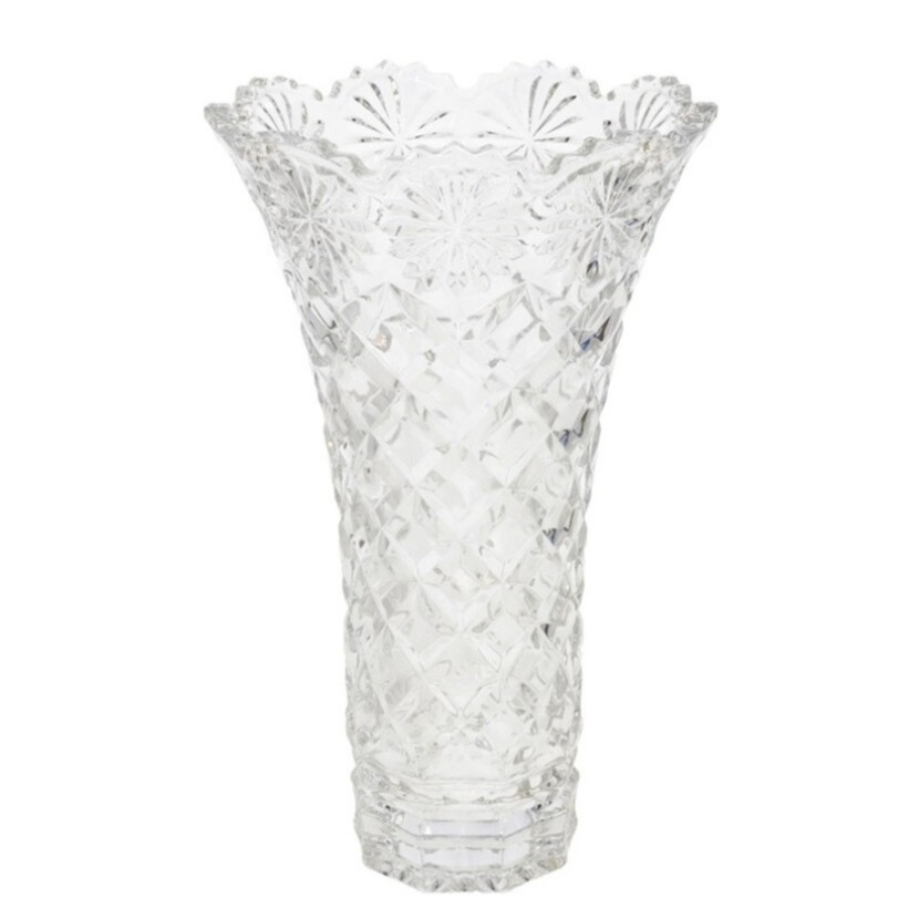 Bloemenvaas/vazen van transparant glas 29.5 x 18 cm