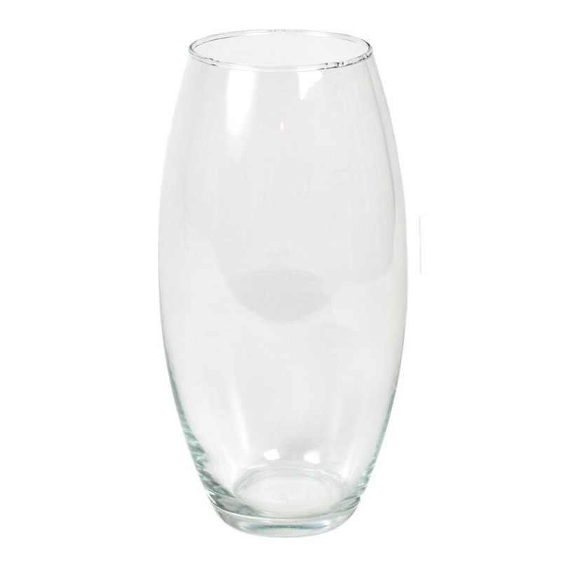 Bloemenvaas/vazen van transparant glas 37 x 17 cm