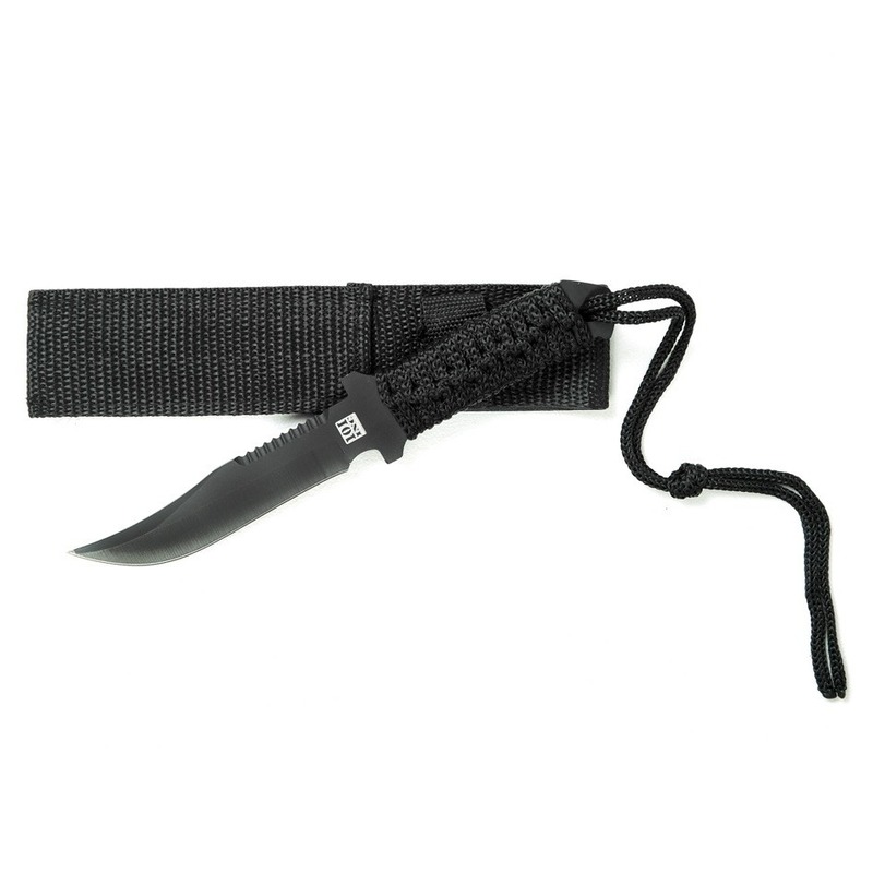 Combat mes zwart voor survival 19.5 cm