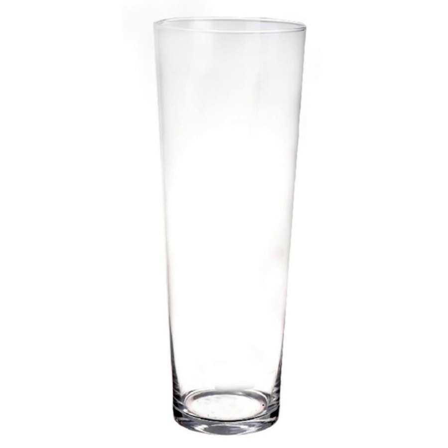 Conische vaas glas 50 cm