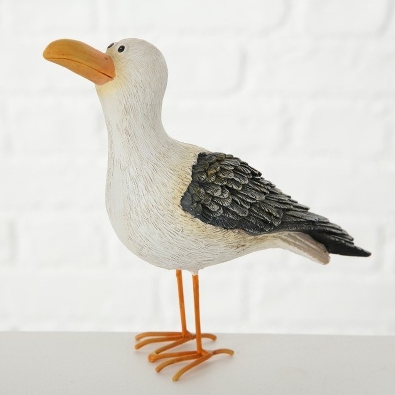 Decoratie dieren beeld meeuw vogel 15 cm