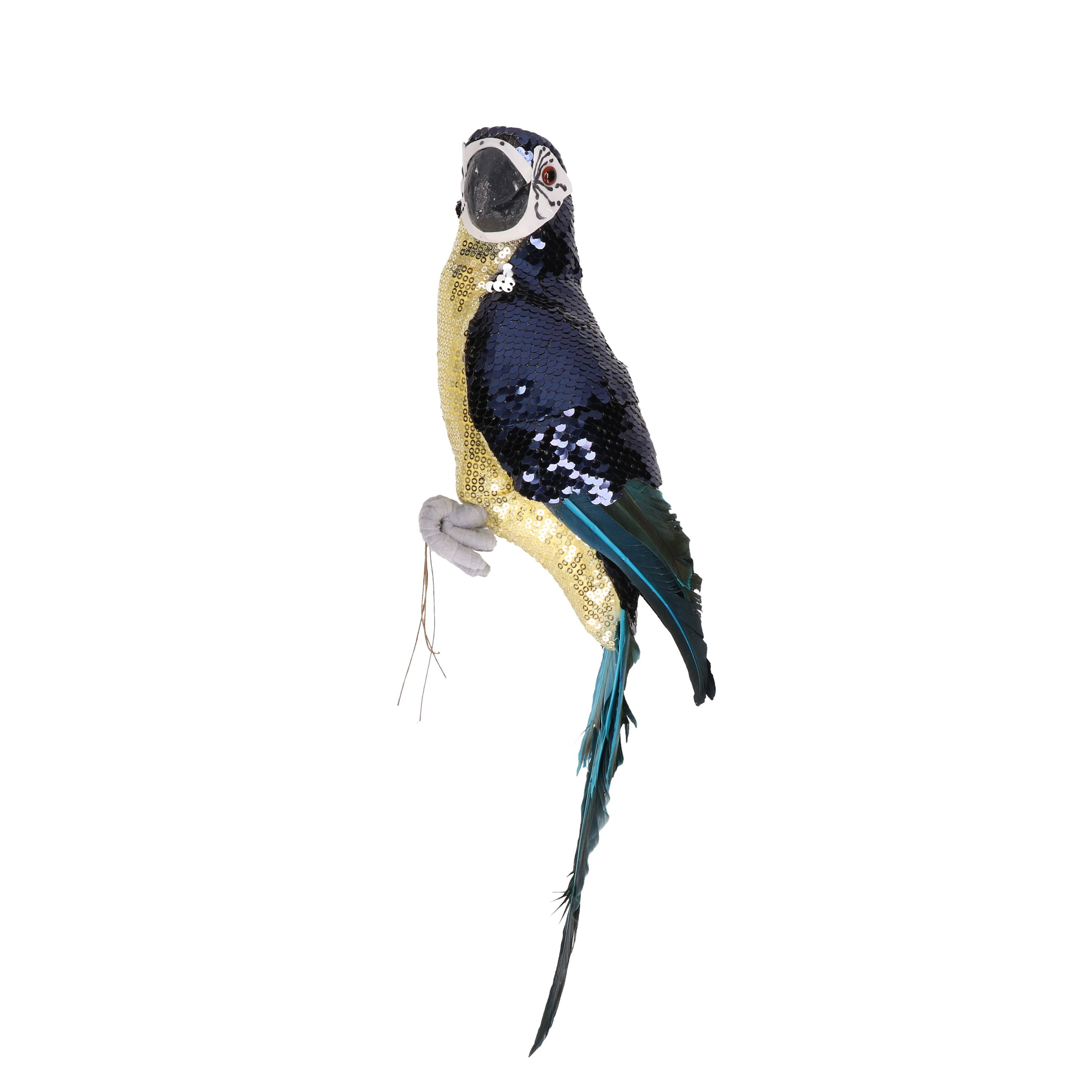Decoratie vogel papegaai 30 cm kunststof dierenbeeld