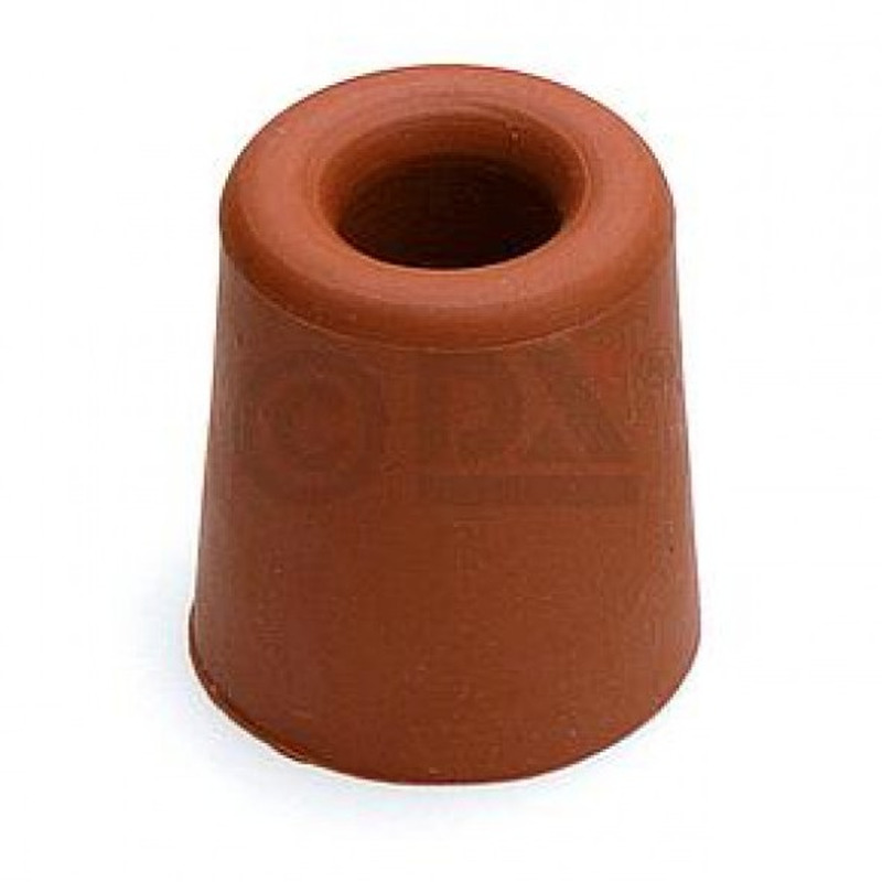 Deurbuffer / deurstopper terracotta bruin rubber 35 x 30 mm