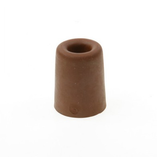 Deurbuffer / deurstopper terracotta bruin rubber 50 x 30 mm