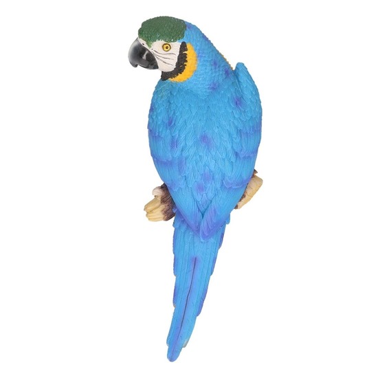 Dierenbeeld blauwe Ara papegaai vogel 30 cm