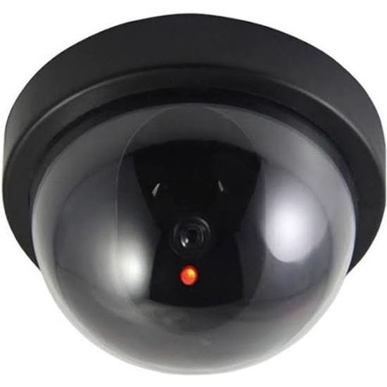 Dummy beveiligingscamera/koepelcamera met LED 9 cm