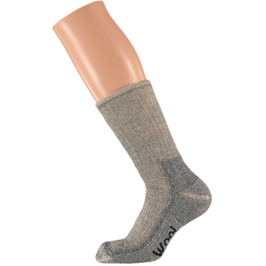 Extra warme grijze winter sokken maat 42/45