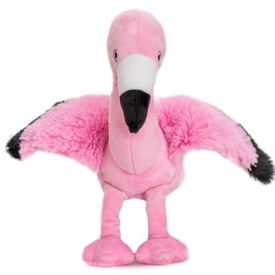 Flamingos knuffel kruik geboorteknuffel 18 cm
