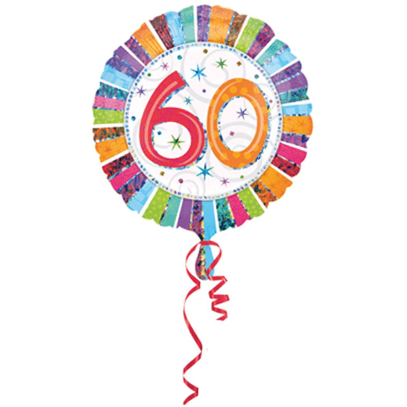 Folie ballon 60 jaar verjaardag