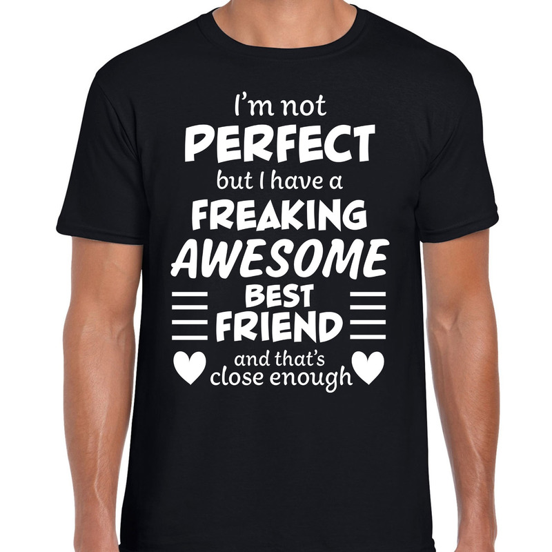 Freaking awesome Best friend-beste vriend cadeau t-shirt zwart