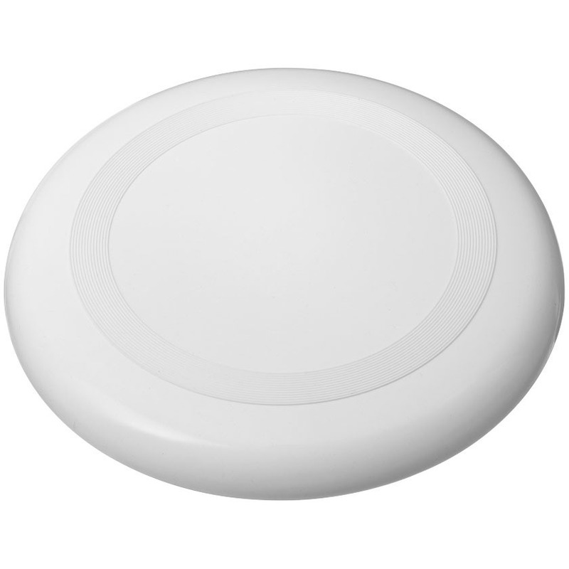 Frisbee in de kleur wit 23 cm
