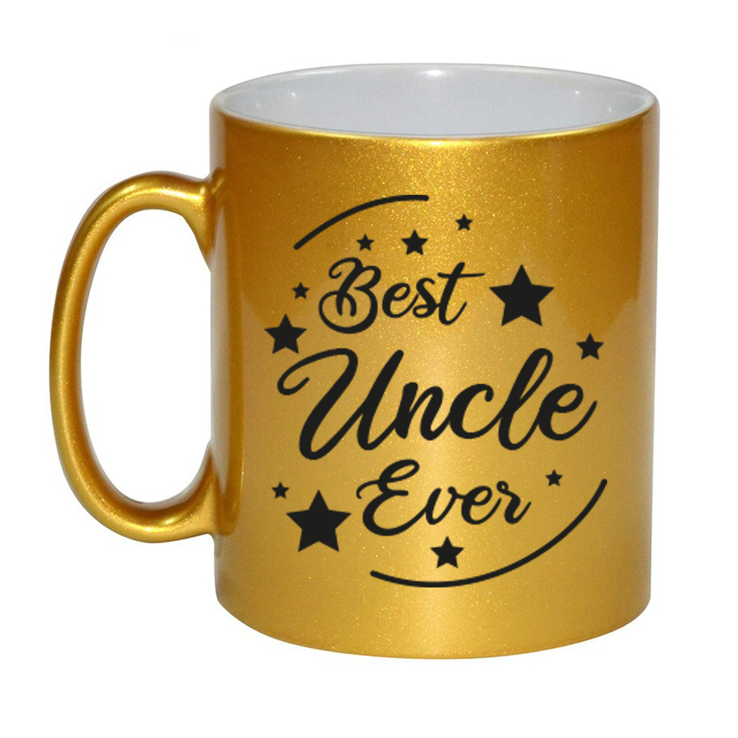 Gouden Best Uncle Ever cadeau koffiemok / theebeker 330 ml