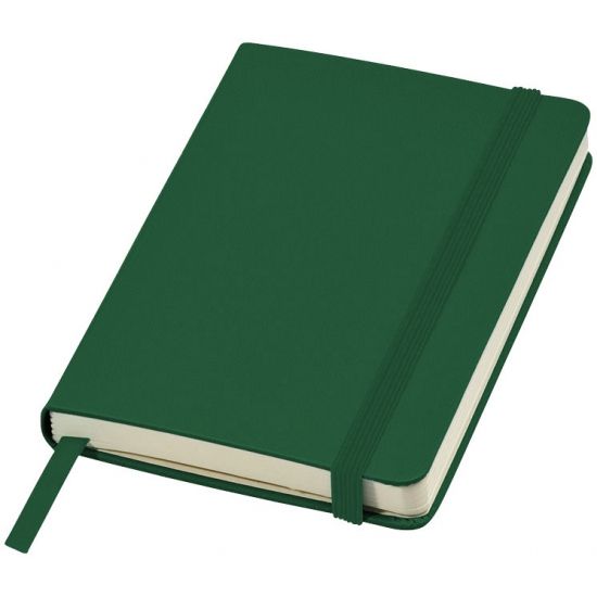 Groene pocket luxe schriften/notitieblokjes gelinieerd A6 formaat