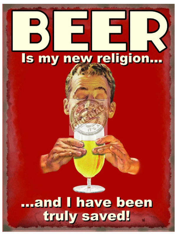 Nostalgische platen geloof in bier