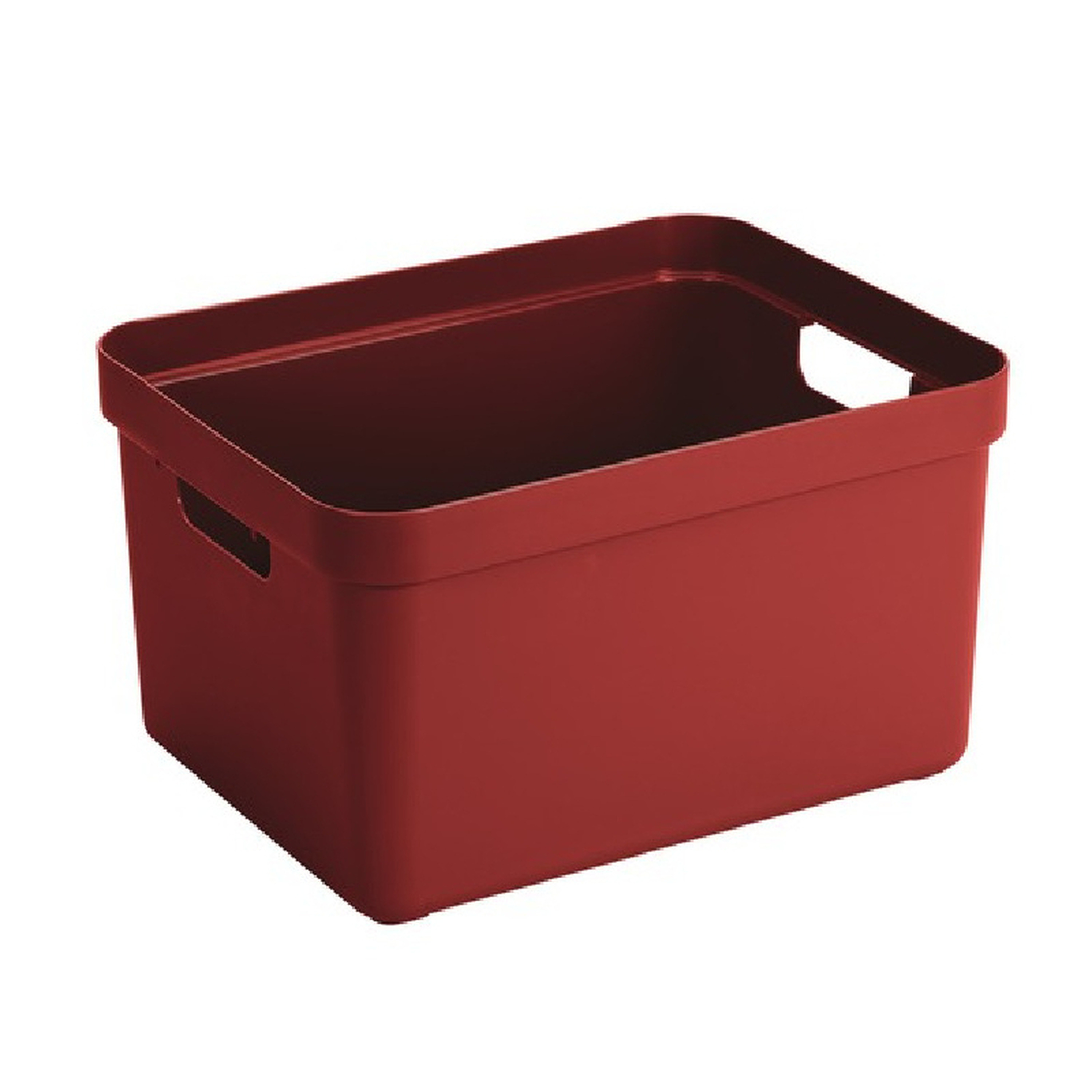 Grote rode opberg boxen/opbergdoos/manden 32 liter kunststof