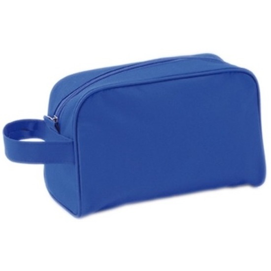 Handbagage toilettas blauw met handvat 21,5 cm voor heren/dames