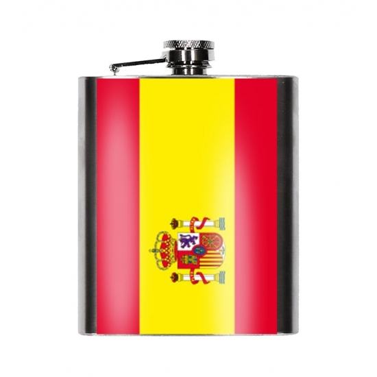 Heupflessen met Spaanse vlag 200 ml