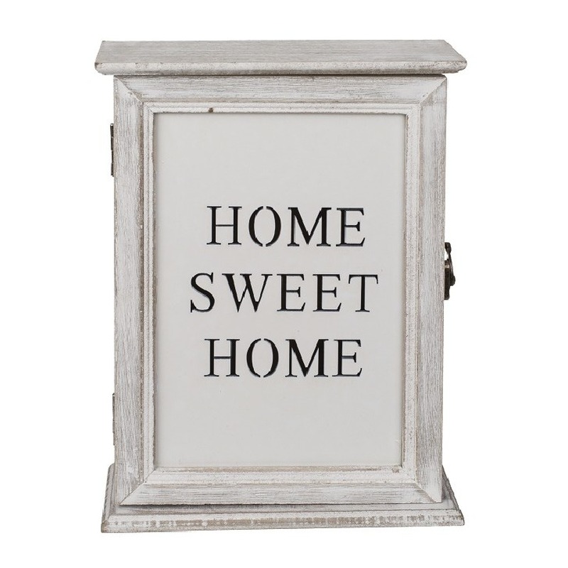 Houten sleutelkast/sleutelkluis Home Sweet Home 20 x 26 cm