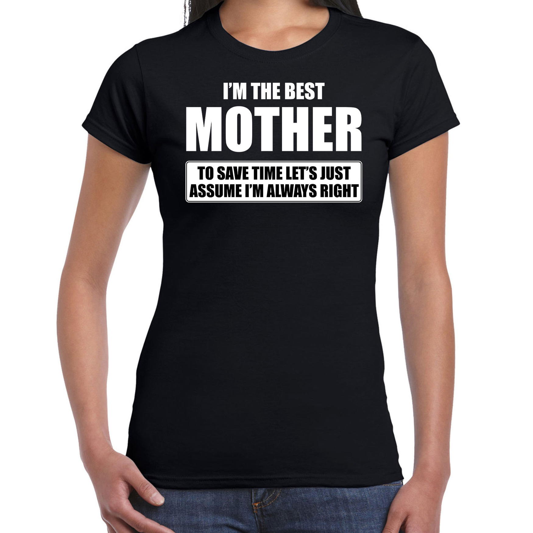 I'm the best mother t-shirt zwart dames - De beste moeder cadeau