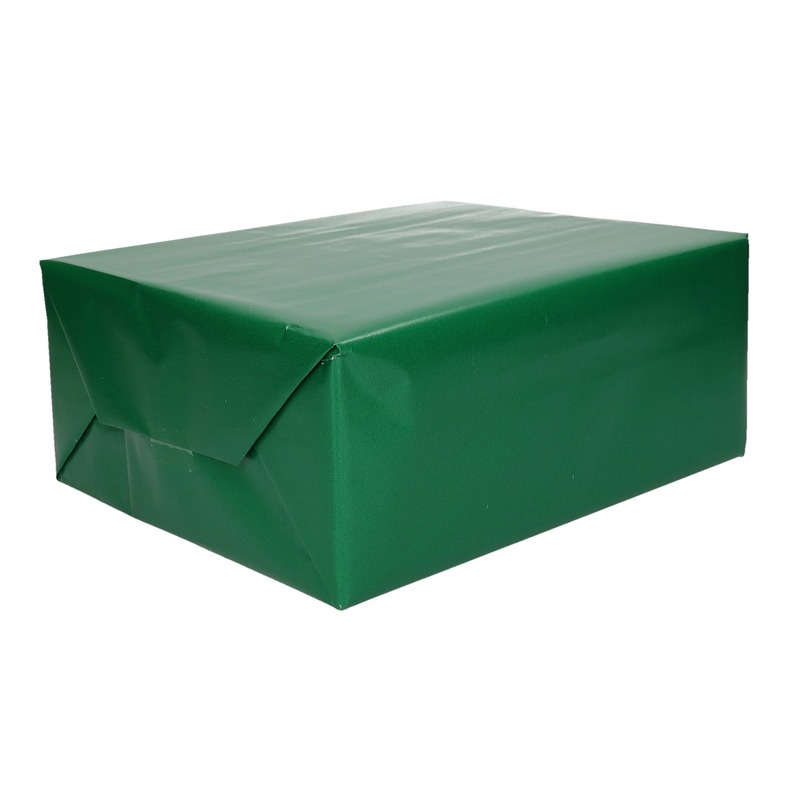 Inpakpapier/cadeaupapier groen 200 x 70 cm op rol