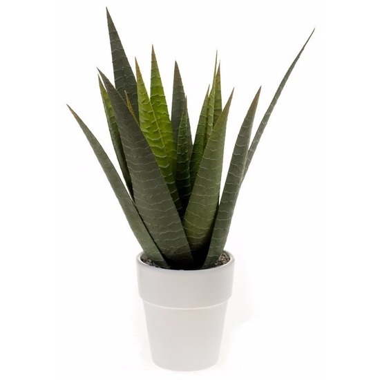 Kantoor kunstplant Aloe Vera in pot 35 cm