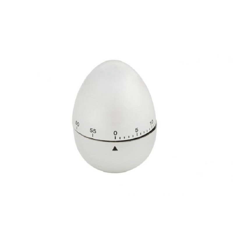 Kookwekker/eierwekker ei vorm 7 cm wit